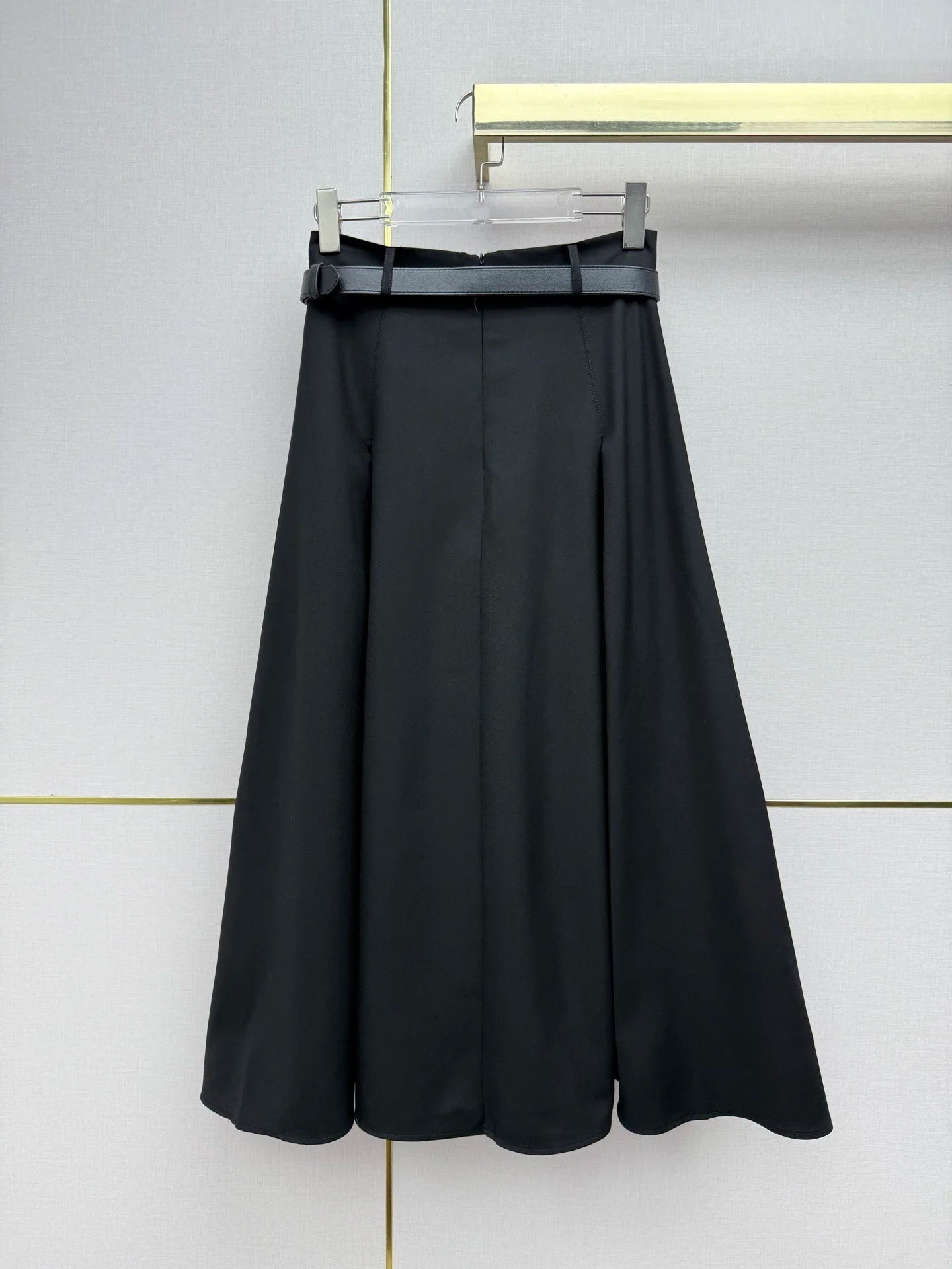26 Spring/Summer Women's Half length Skirt Versatile Casual Match Belt Solid Color Fashionable Dress