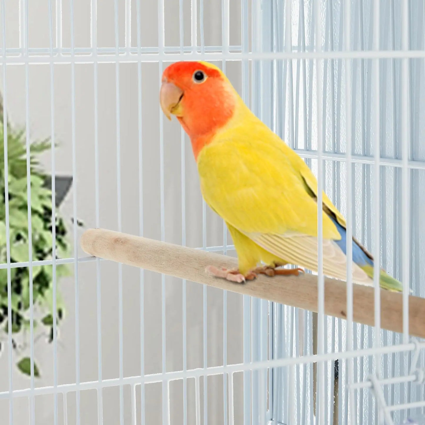 HiMISS 4-Tier Metal Bird Cage For Parrots And Birds