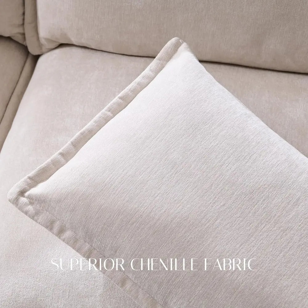 Cloud Couch U-Shape Sectional Sofa With Storage Ottoman