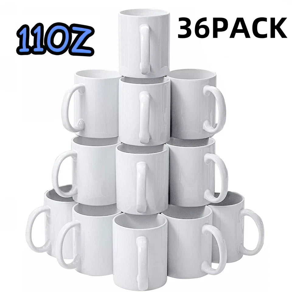 Sublimation Ceramic Mugs Bulk Coffee Cups With Bubble Bag