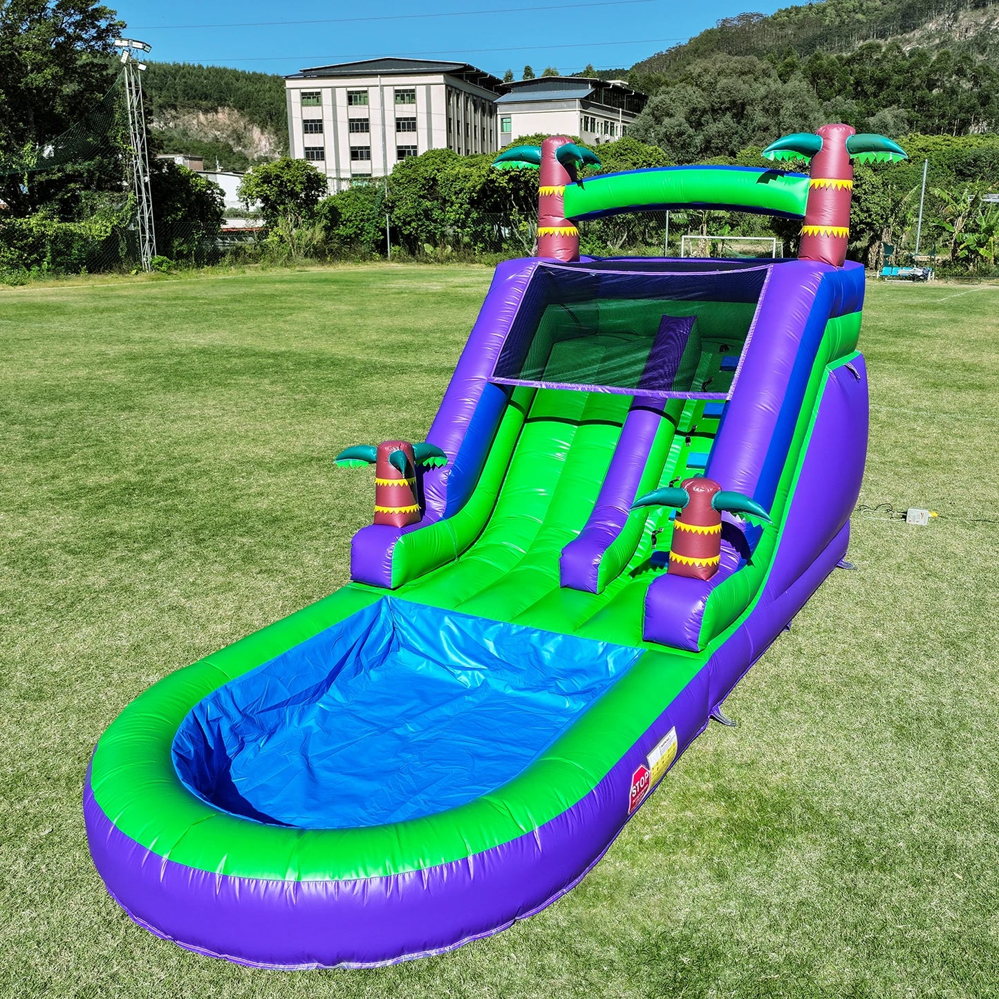 King Inflatable Commercial Water Slide With 1100W Blower