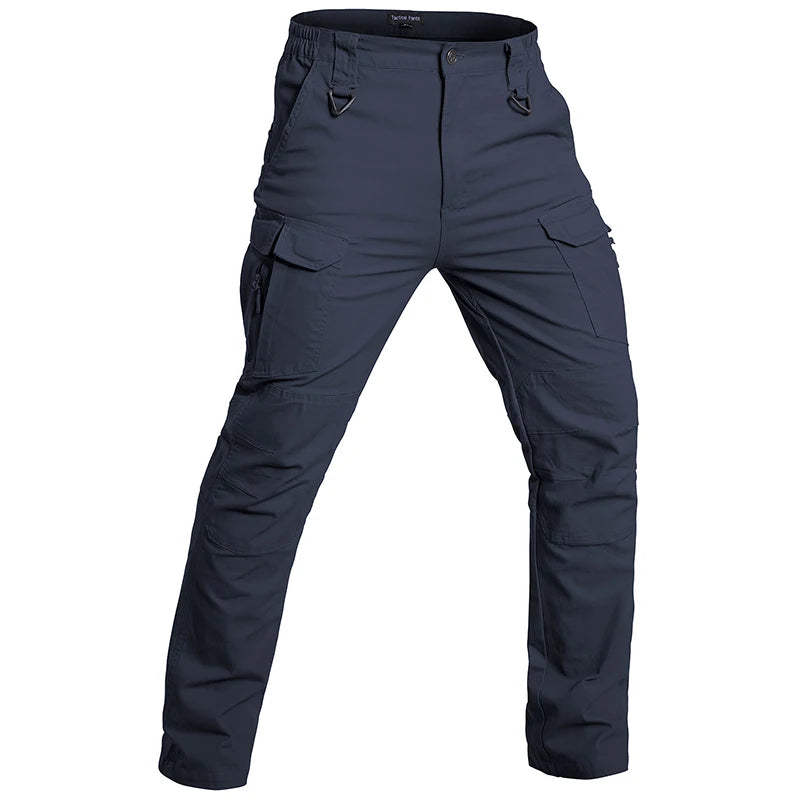 Men's Cotton Hiking Tactical Pants Stretch Lightweight Combat Cargo Work Pants Rip-Stop Outdoor Pants