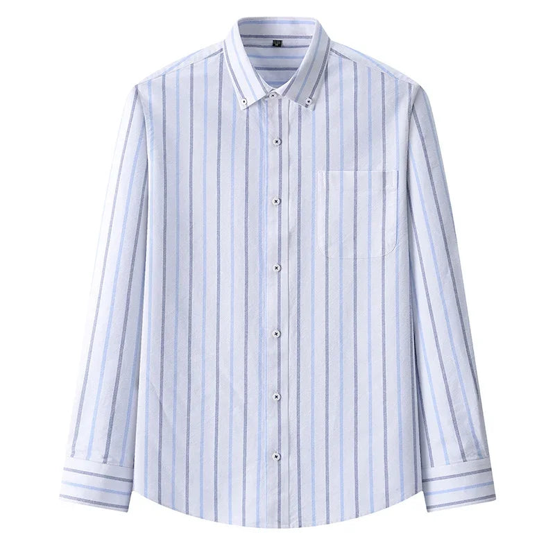 BROWON Brand 2026 Spring Long Sleeves Shirts for Man Cotton Autumn Slim-fit Men Dress Shirt Business Work Tops Mens Clothing