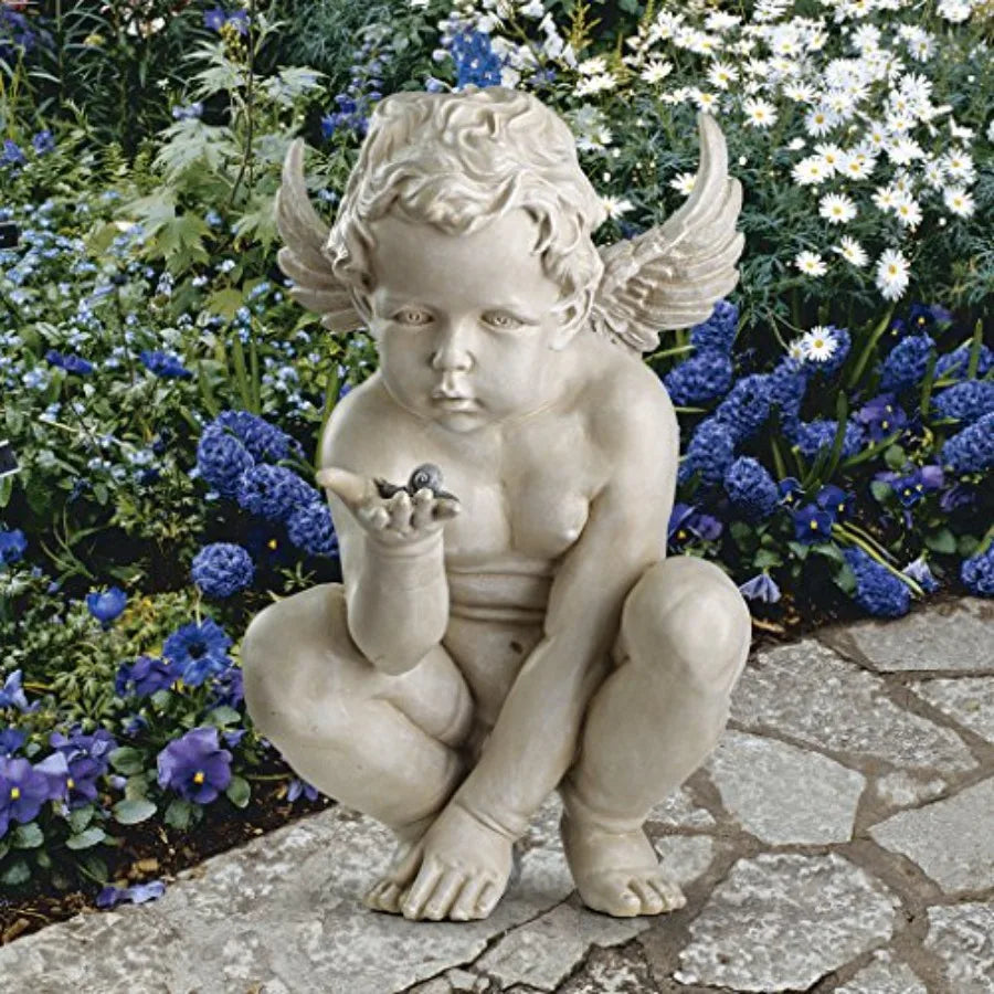 SHXI Cherub Statue For Home Decor Classic Design Elegant