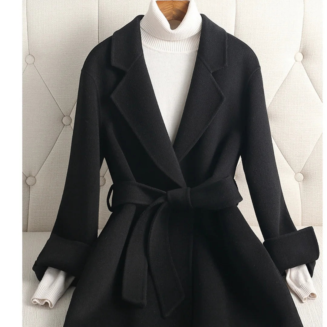 26 New Style Women's Fashion Tailored Collar Long-Sleeved Coat Top