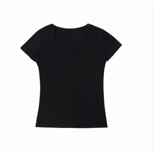 Women's Breathable Fitted Short Sleeve Top For Summer Style