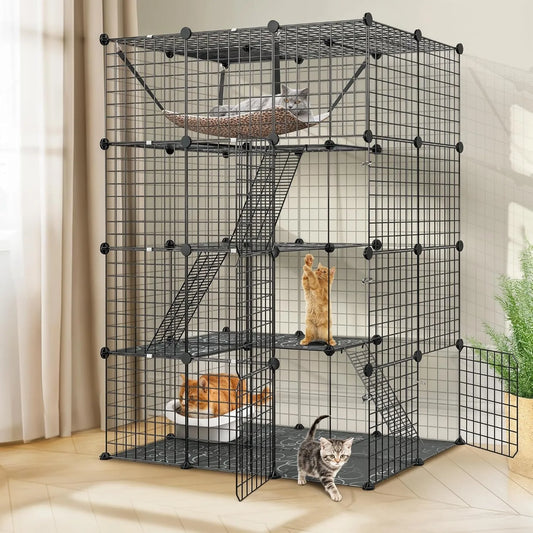 Four Tier Cat Cage Indoor Playpen Catio