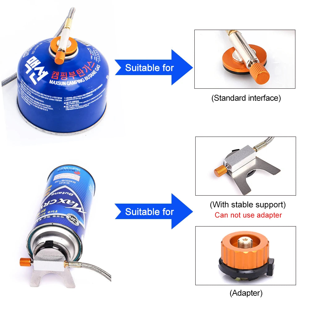 Widesea Windproof Gas Burner Stove for Camping and Outdoor Use