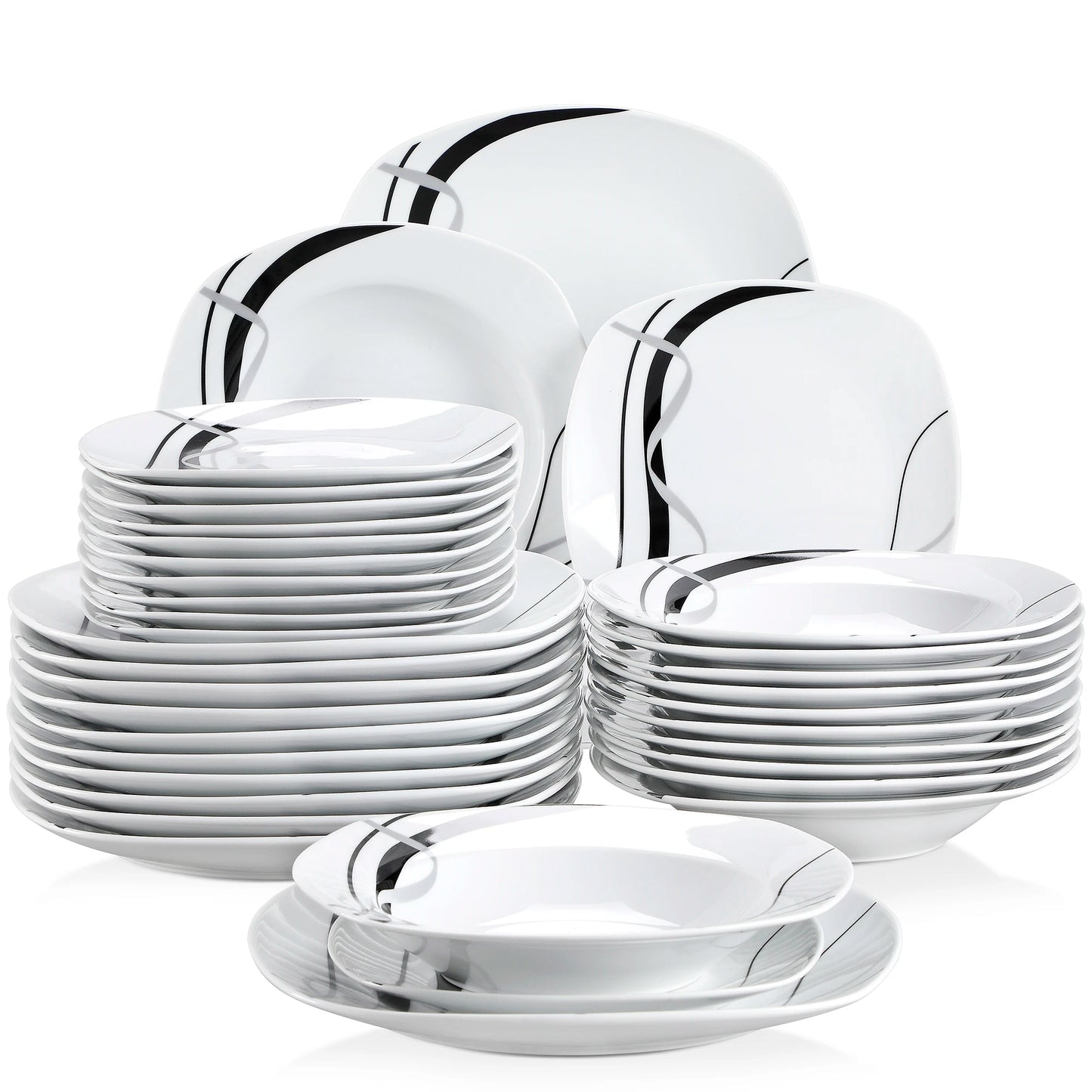 MALACASA Fiona Porcelain Dinnerware Set 18 36 Pieces