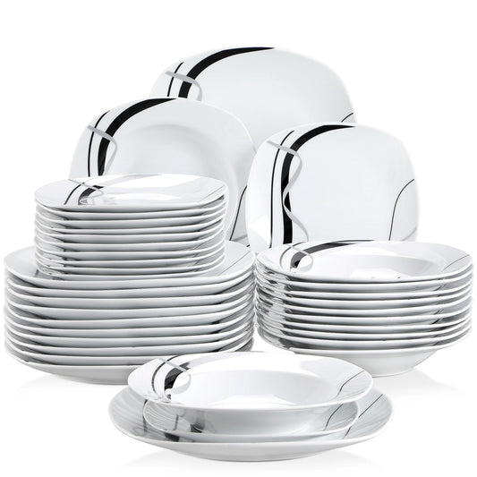 MALACASA Fiona Porcelain Dinnerware Set 18 36 Pieces