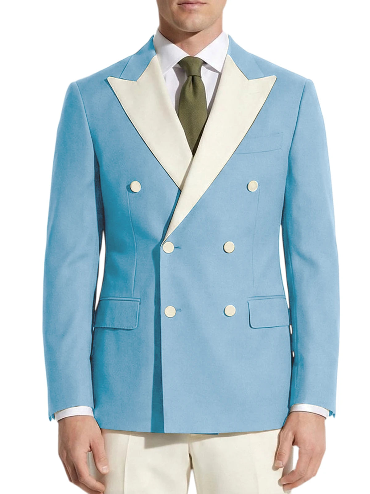 Men's Double Breasted Tuxedo Jacket For Business And Weddings
