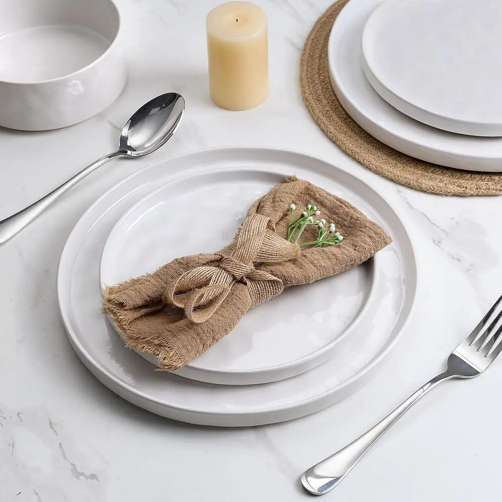 Bonjean 12Piece Stoneware Dinnerware Set For 4 With Bowls