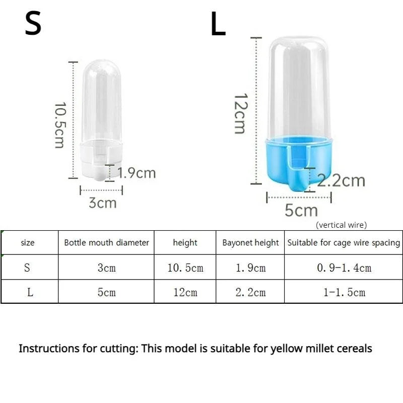 Automatic Hanging Pet Feeder and Water Dispenser for Birds