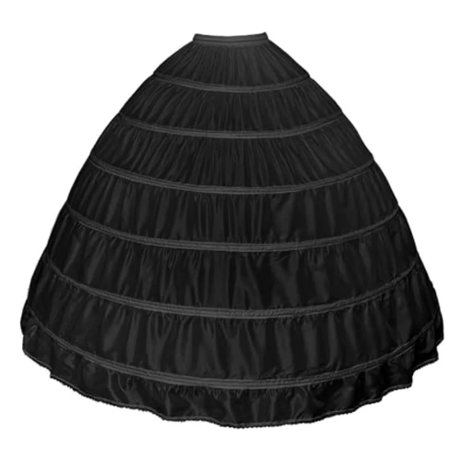 Women Crinoline Petticoat Full A-Line Slips Long Under for Wedding Bridal Dress Ball Gown