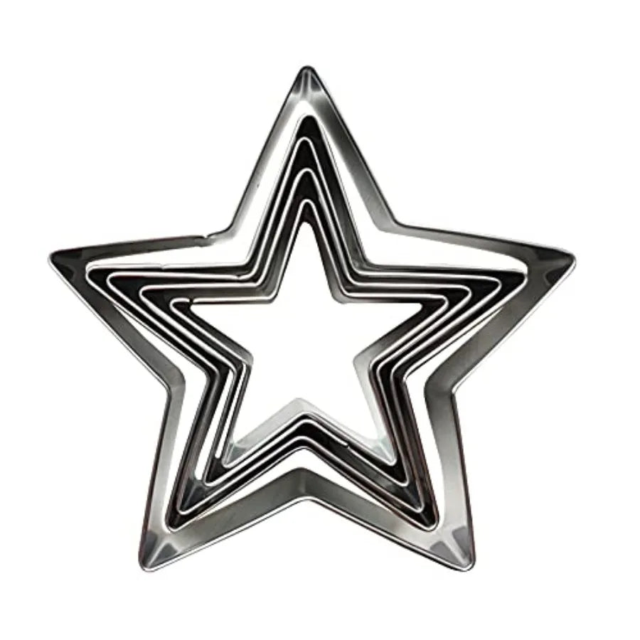 YAO HUI HUANG Stainless Fondant Cake Mold Star Cookie Cutters