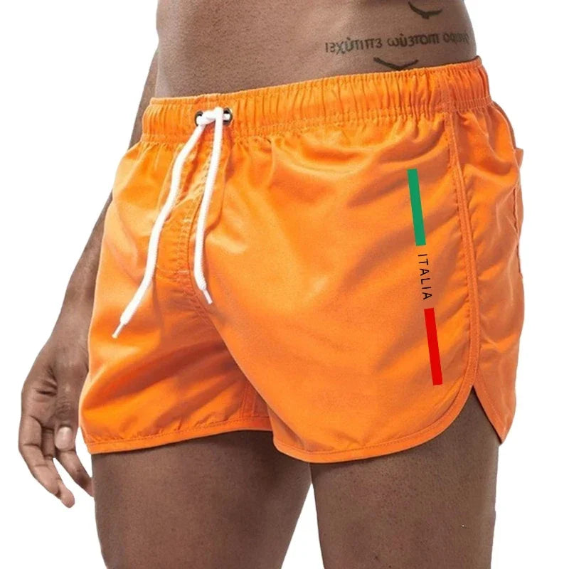 Italy Summer Men Board Shorts Quick Dry Casual Beach Fitness