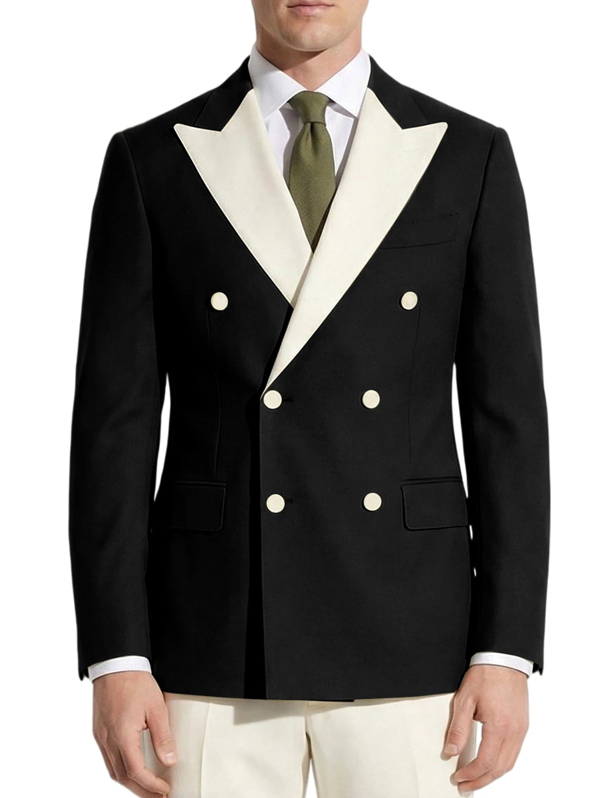 Men's Double Breasted Tuxedo Jacket For Business And Weddings