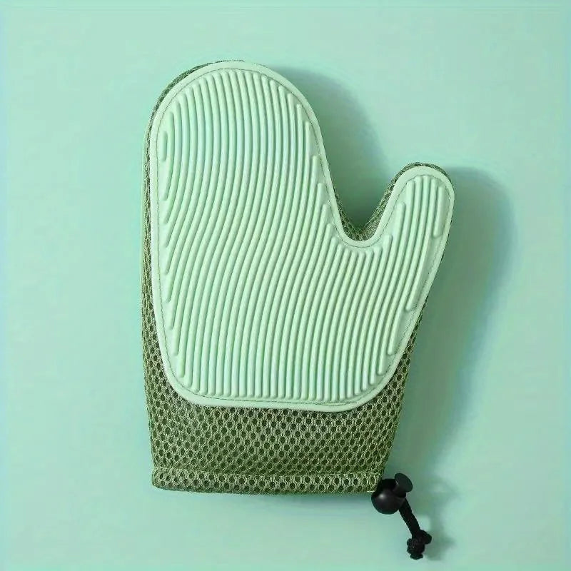 2-In-1 Cat Hair Glove And Pet Fur Remover Grooming Mitt