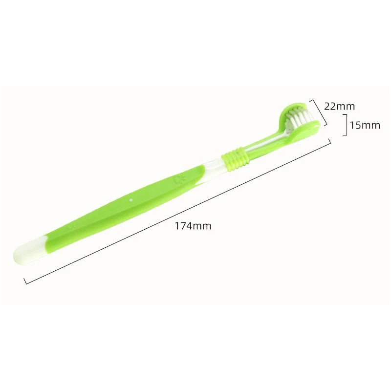 3 Sided Pet Toothbrush For Dogs And Cats Dental Care