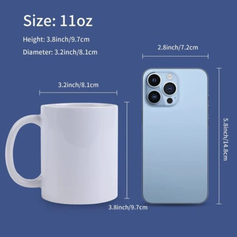 Sublimation Ceramic Mugs Bulk Coffee Cups With Bubble Bag