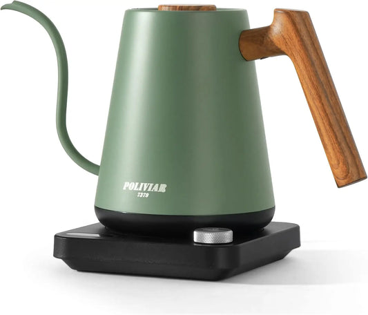 XMSJ Gooseneck Electric Kettle 1350W Stainless Steel Pour Over