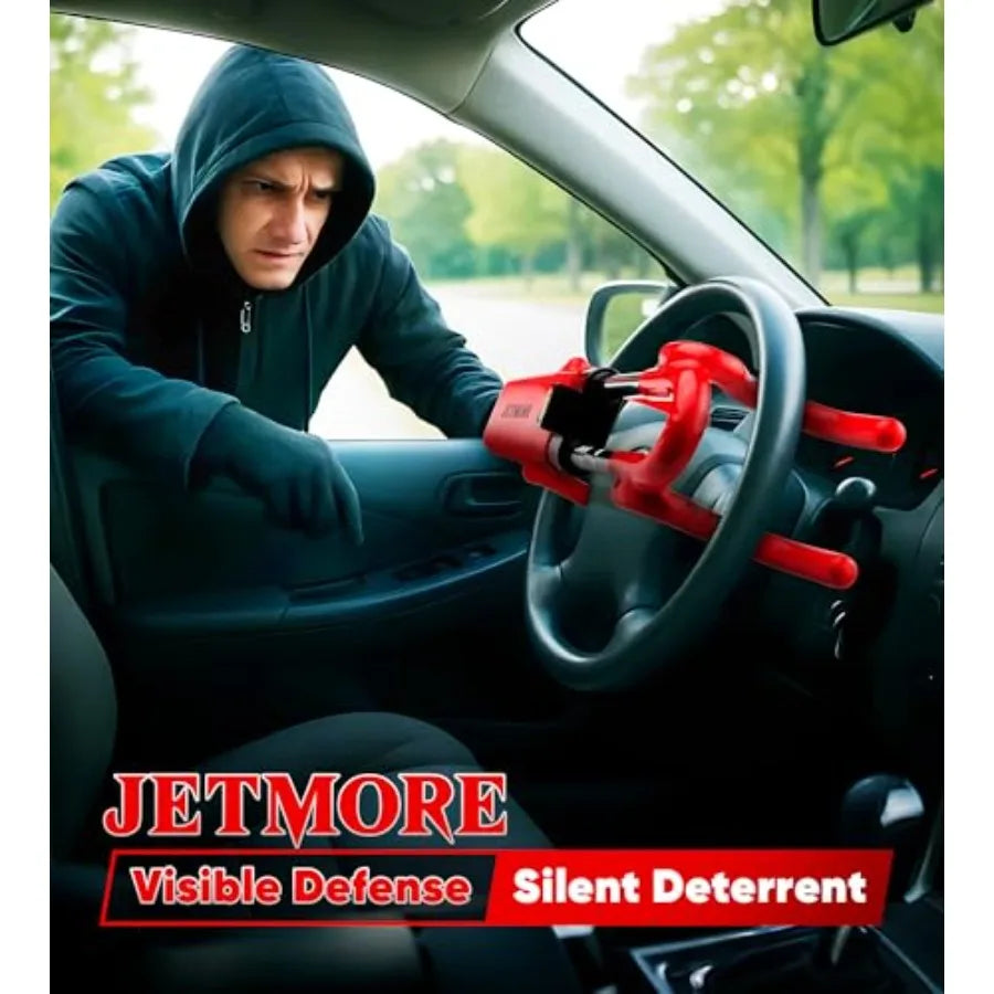 Car Steering Wheel Lock Anti-Theft Device, Wheel Locks for Cars, Dual Hooks, Car Lock Steering Wheel, Car Anti-Theft Device, Sa