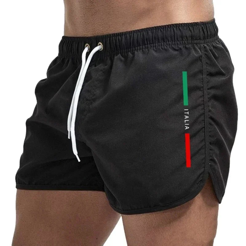 Italy Summer Men Board Shorts Quick Dry Casual Beach Fitness
