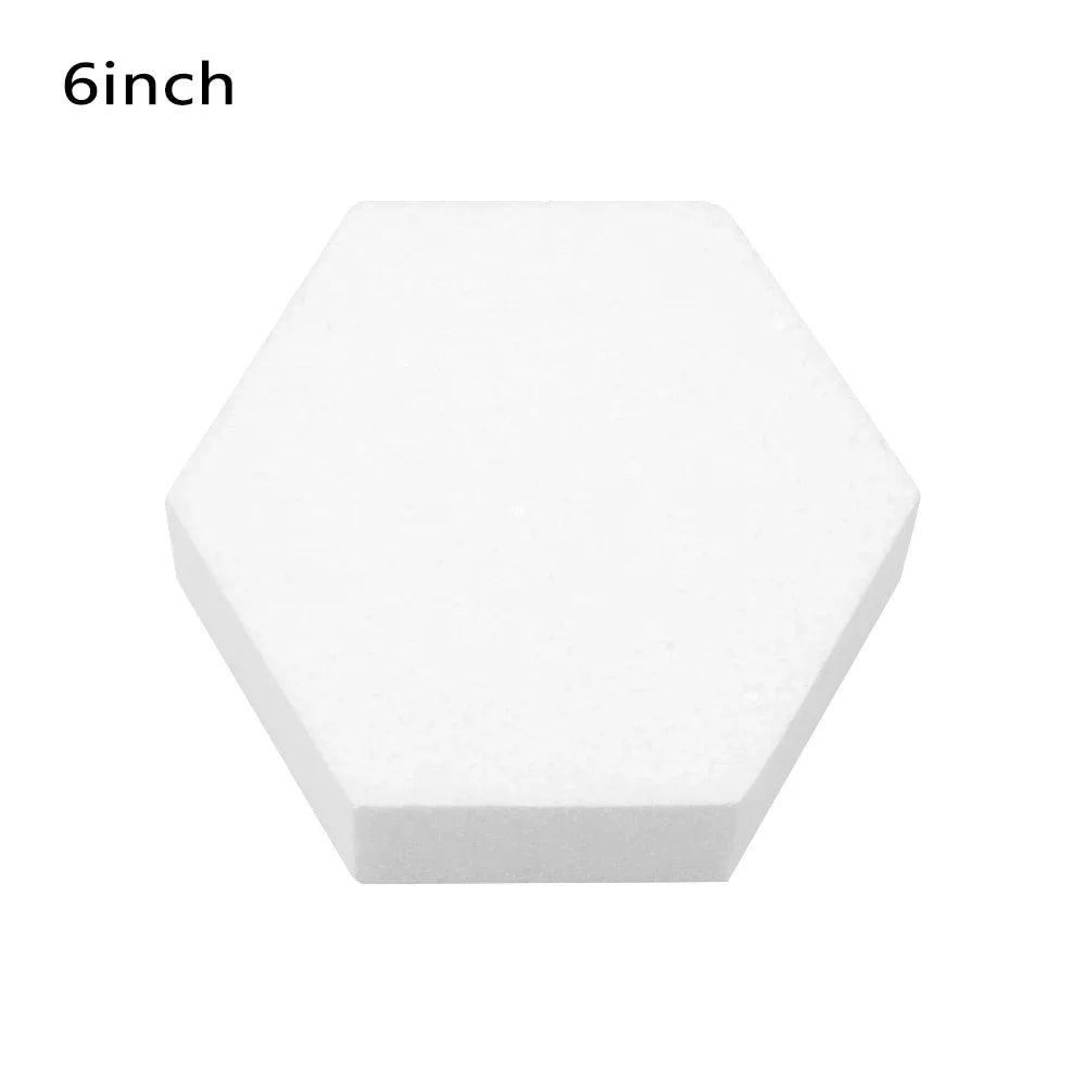 Cake Foam Mould Polystyrene Flower Decor Cake Dummy Practice Sugarcraft Lightweight Party DIY Decorations 4/6/8 Inch