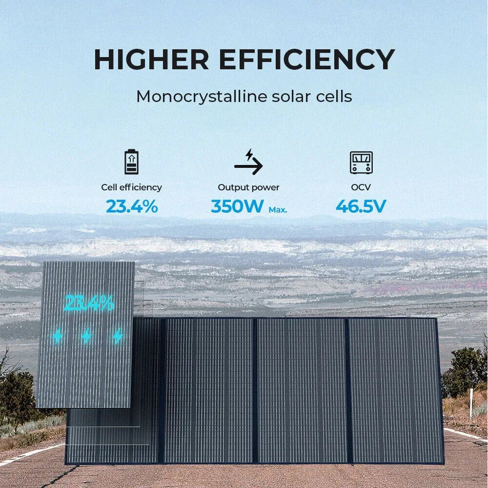 BLUETTI 350W Foldable Solar Panel For AC200P AC200MAX EB150