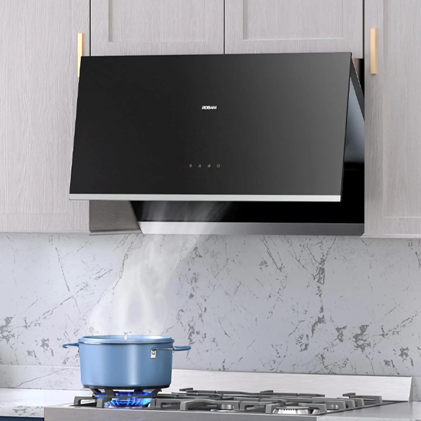 A6720 Range Hood 850 CFM Quiet Brushless Motor LED Lights