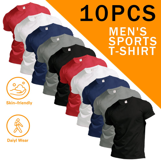 Men's Sports Round Neck Short Sleeve Shirt For Outdoor Activities