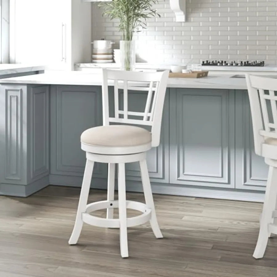 Fairfox 24.5" Wood Swivel Stool