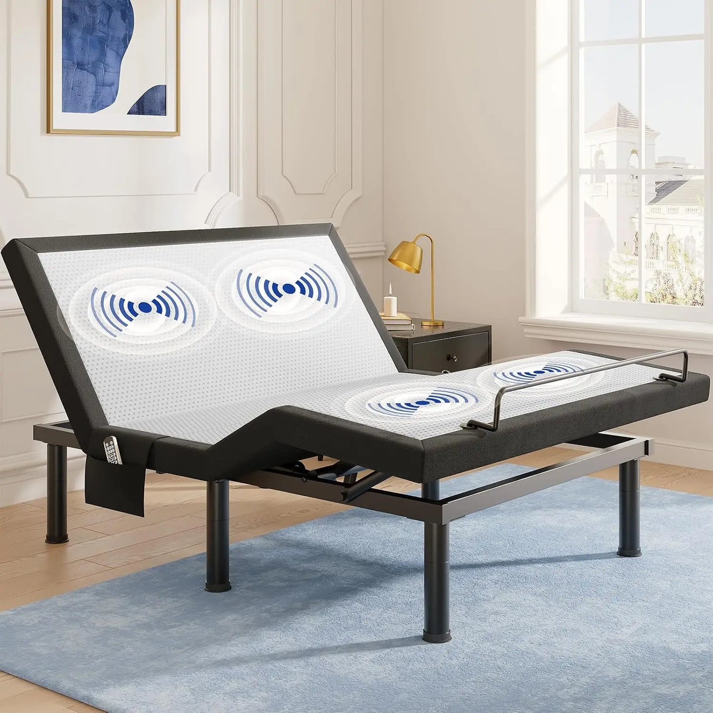 Queen T600 Adjustable Electric Bed Frame, Zero Gravity, Massage, Remote & Dual Side USB Ports, Customized