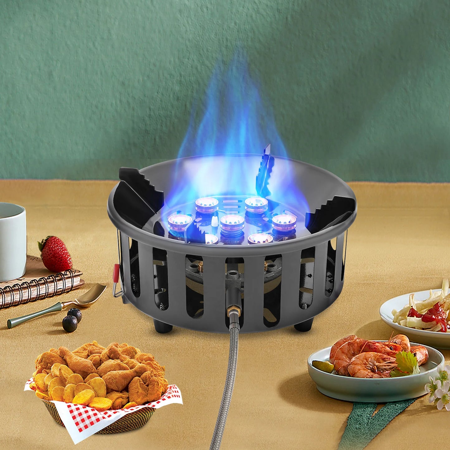 Camping Stove 21000W Portable Gas Burner With Ignition