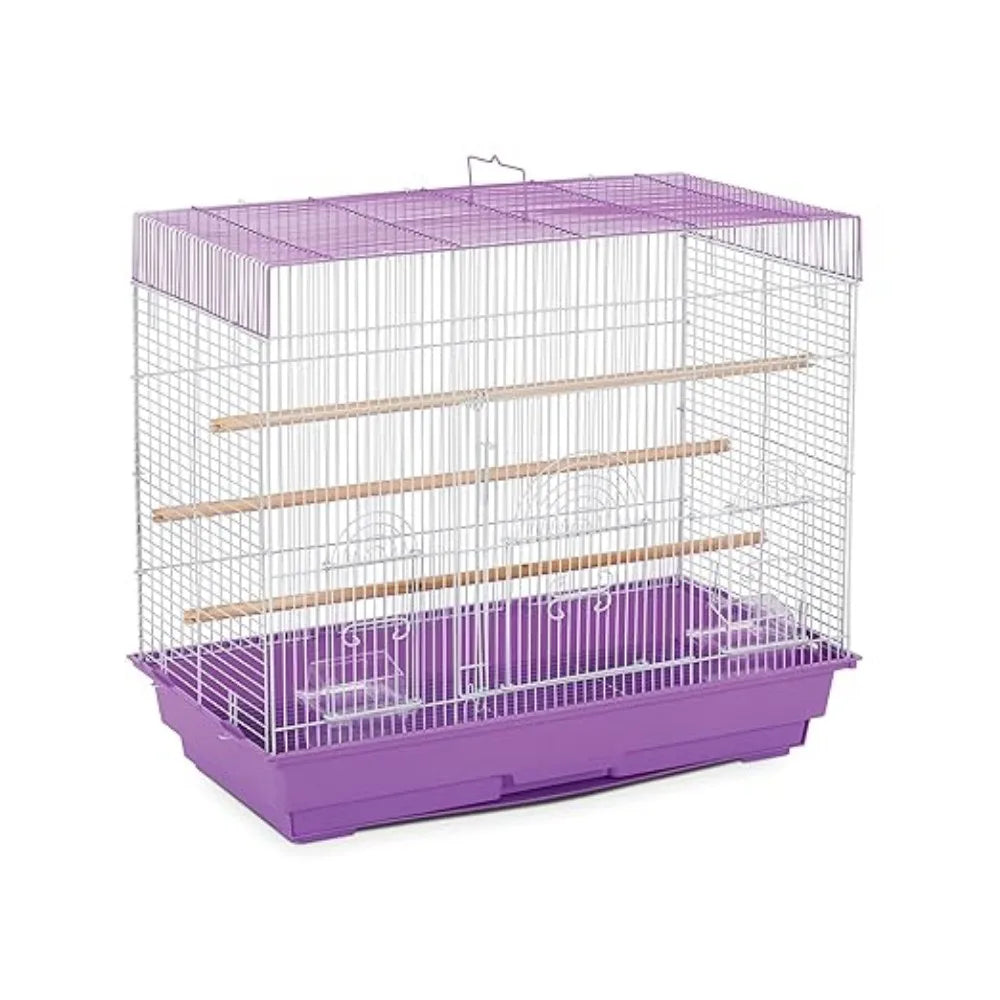 Flight Cage for Small Birds Lilac White 26x14x22 Inches Spacious Wire Home