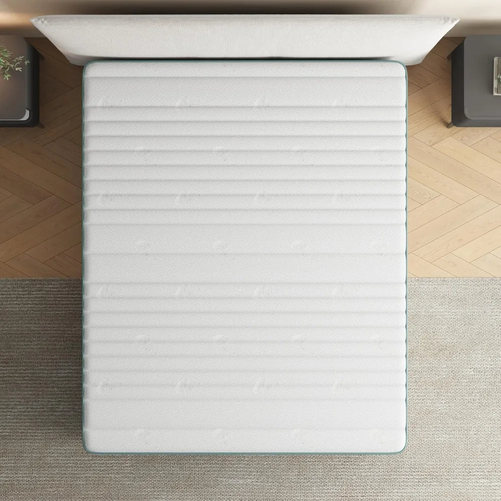 Firm Queen Mattress,10 Inch Hybrid Queen Size Mattress in a Box with Gel Memory Foam, Pocket Innerspring, Pressure, Customized