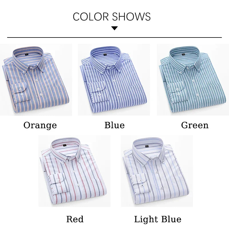 BROWON Brand 2026 Spring Long Sleeves Shirts for Man Cotton Autumn Slim-fit Men Dress Shirt Business Work Tops Mens Clothing