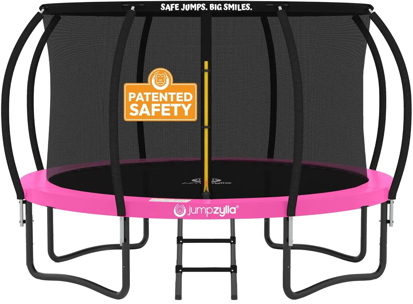 10FT Outdoor Trampoline with Safety Enclosure, Non-Slip Ladder and Anti-Rust Coated Frame, ASTM Certified, Customized