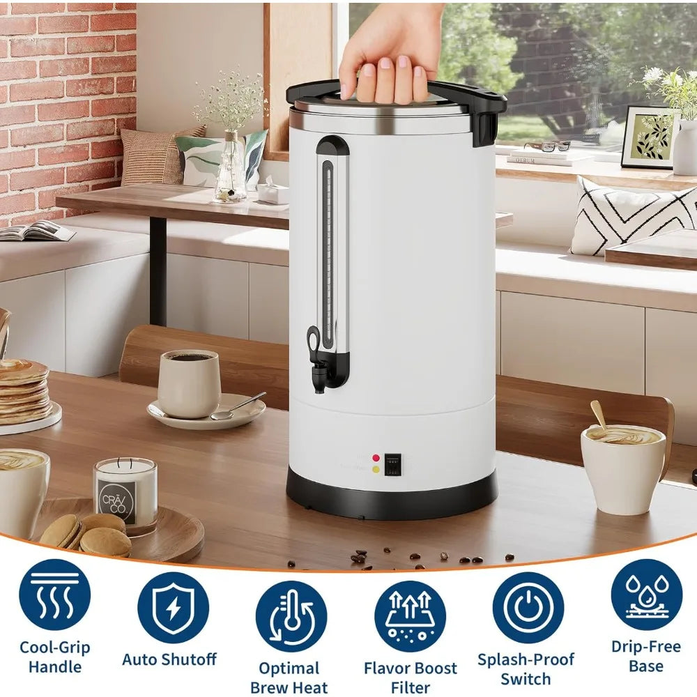 LEISULIF Electric Commercial Coffee Urn Stainless Steel