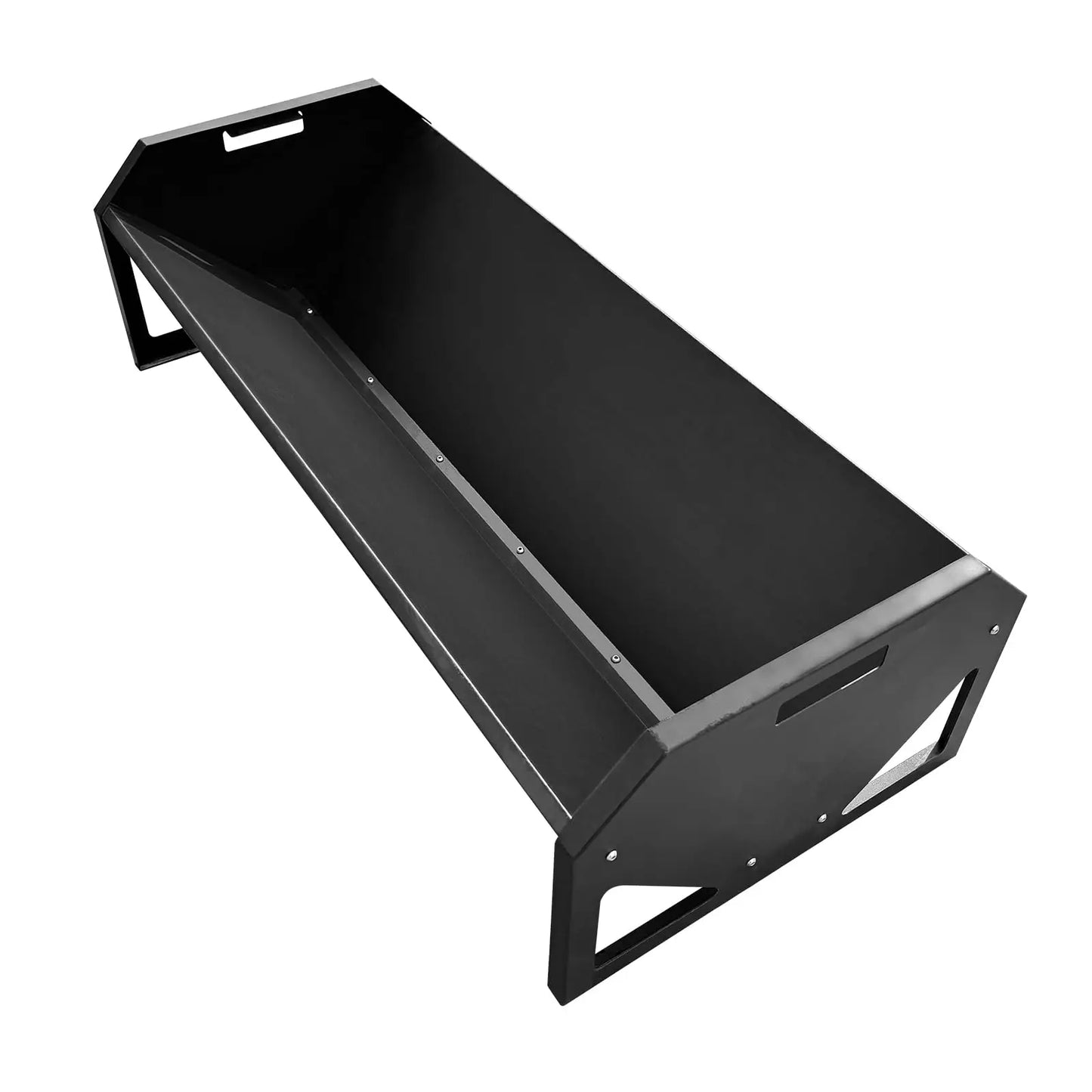 HiMISS Galvanized Steel Livestock Feeder Hay Trough