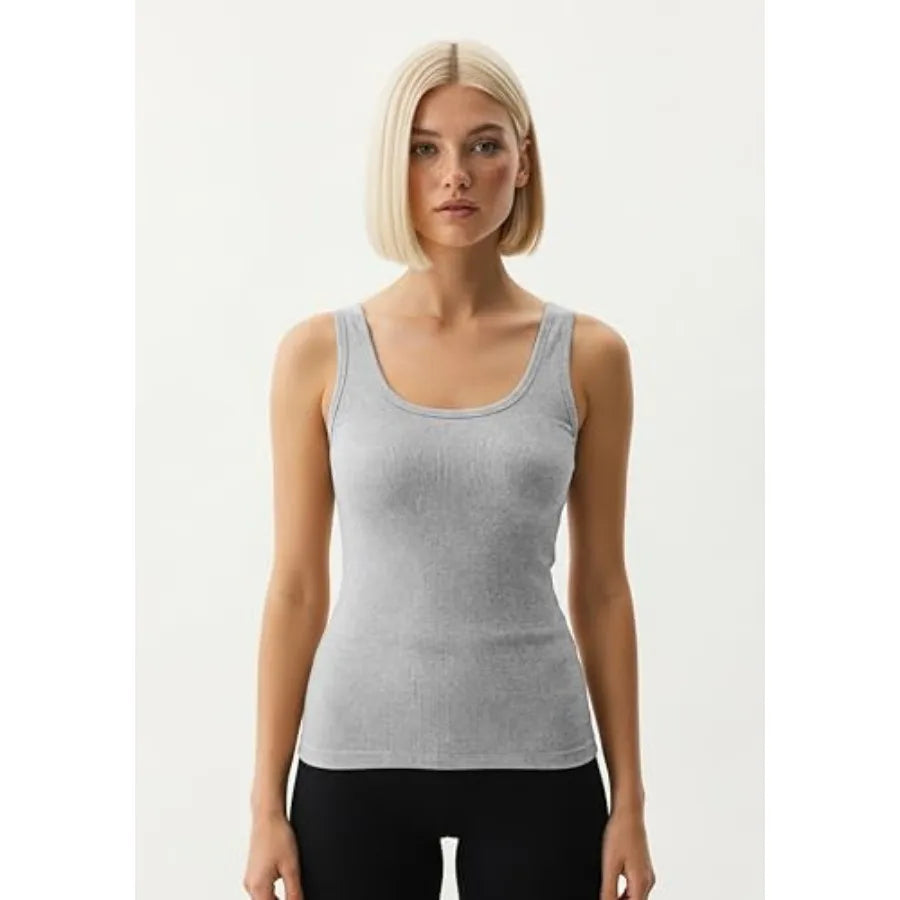 Andrew Scott Women's Slim -Fit Tank Top Soft and Breathable Cotton Camisoles Multi Packs and Colors