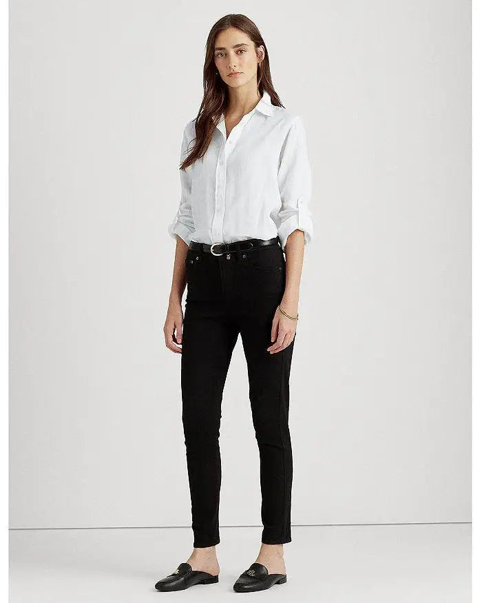 Ralph Lauren | Linen Long Sleeve Collared Button Down Shirt, Regular & Petite