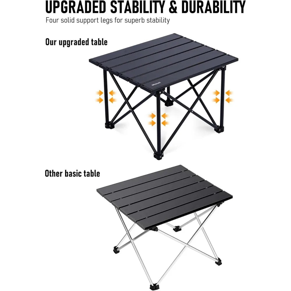 Ultralight Compact Aluminum Folding Camp Table for Outdoor Picnic BBQ Cooking