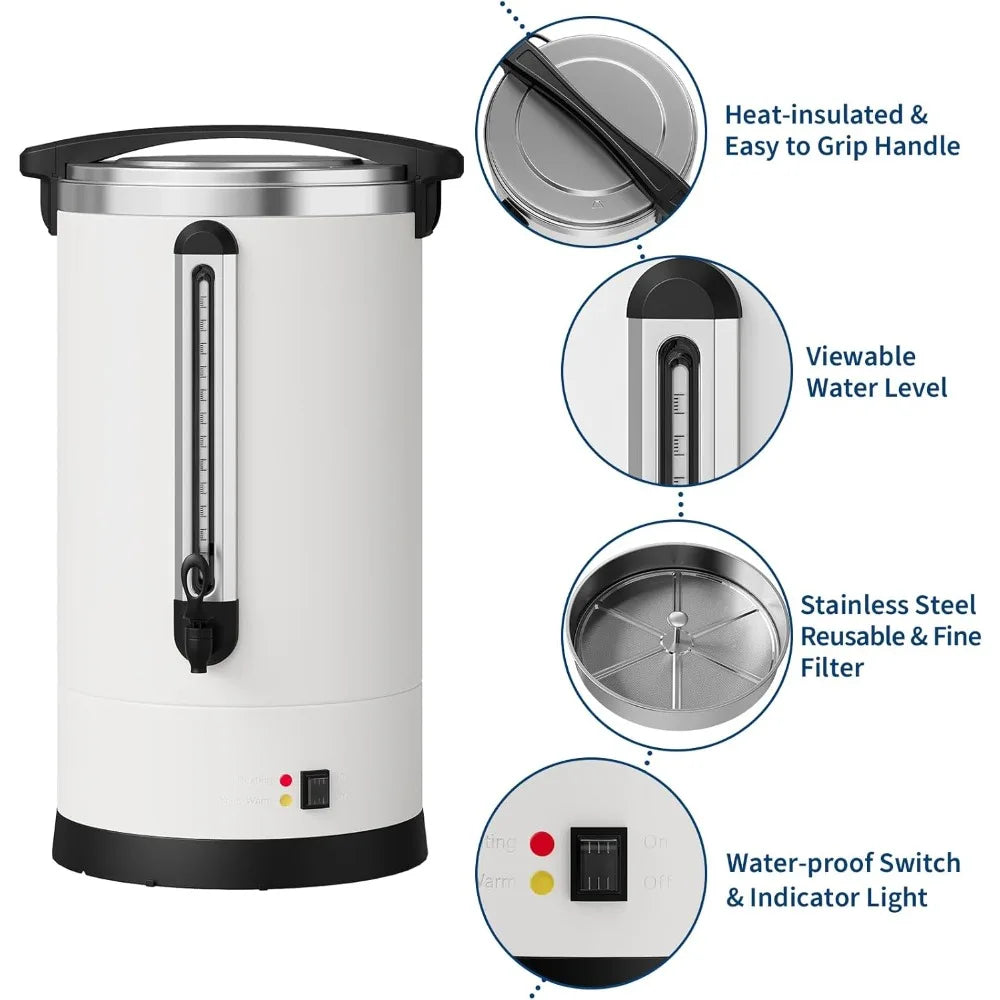 LEISULIF Electric Commercial Coffee Urn Stainless Steel