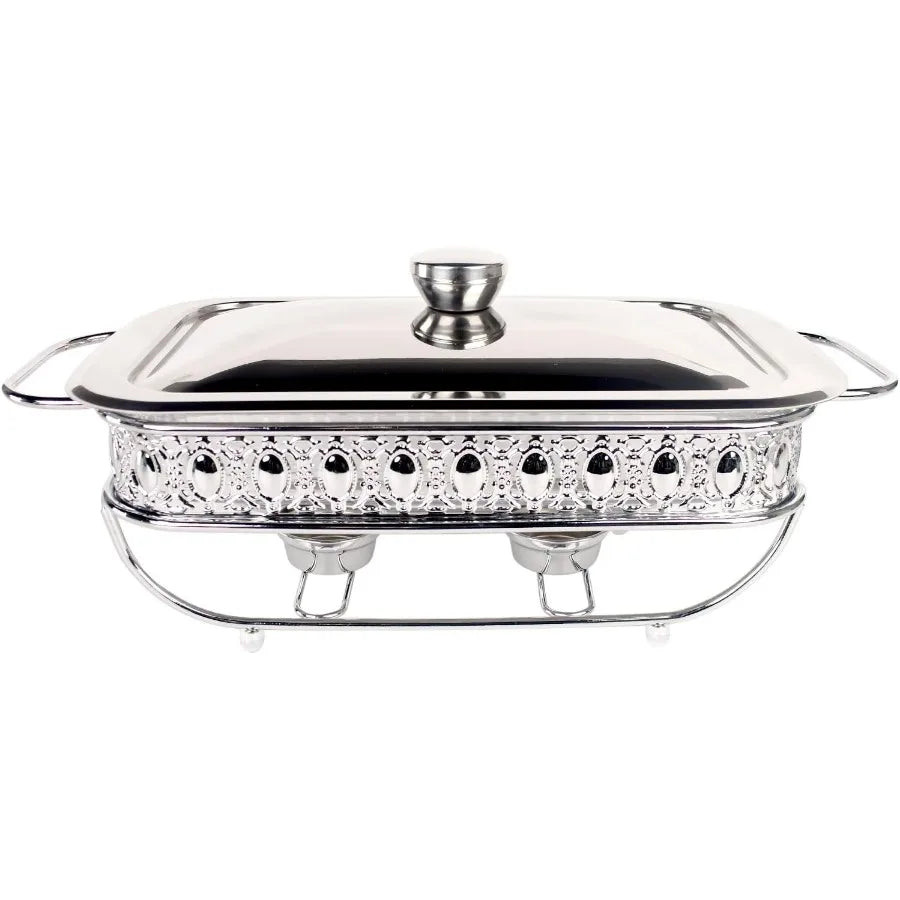 Casserole Dish Glass Bakeware With Stainless Lid And Rack