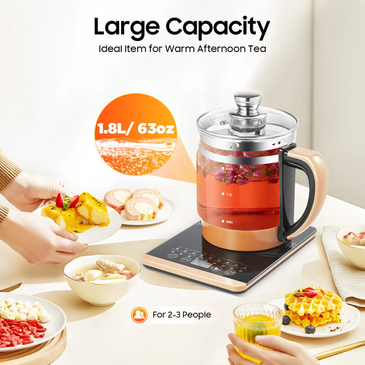 Bymaocar Electric Tea Kettle With 12 Independent Warming Stages