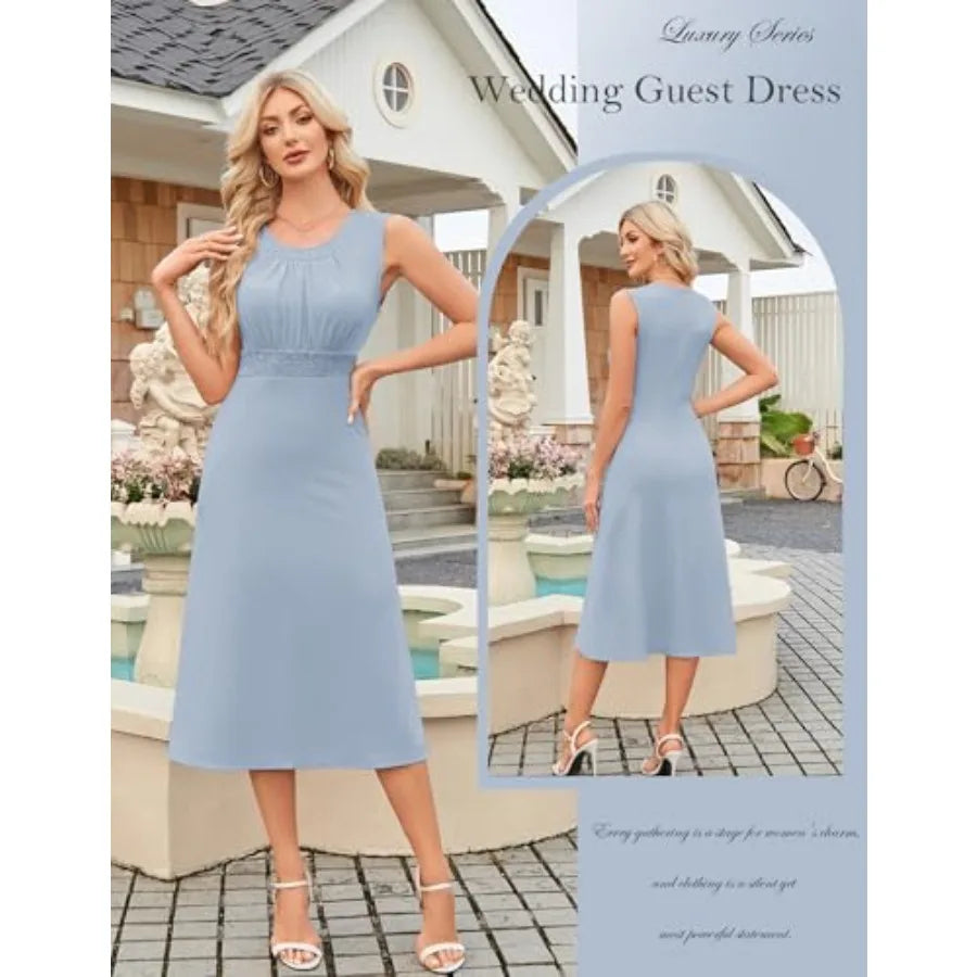 GRACE KARIN Women's Formal Wedding Guest Dress, 2 Pcs Mother of The Bride Dresses, Tea Party Sequin Dress with Jacket