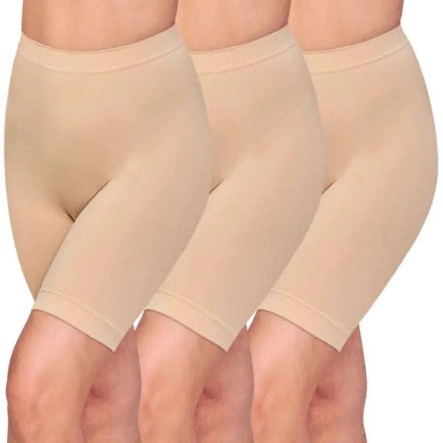 Women's Slip Shorts for Under Dresses Anti Chafing High Waisted Seamless Smooth Safety Shorts