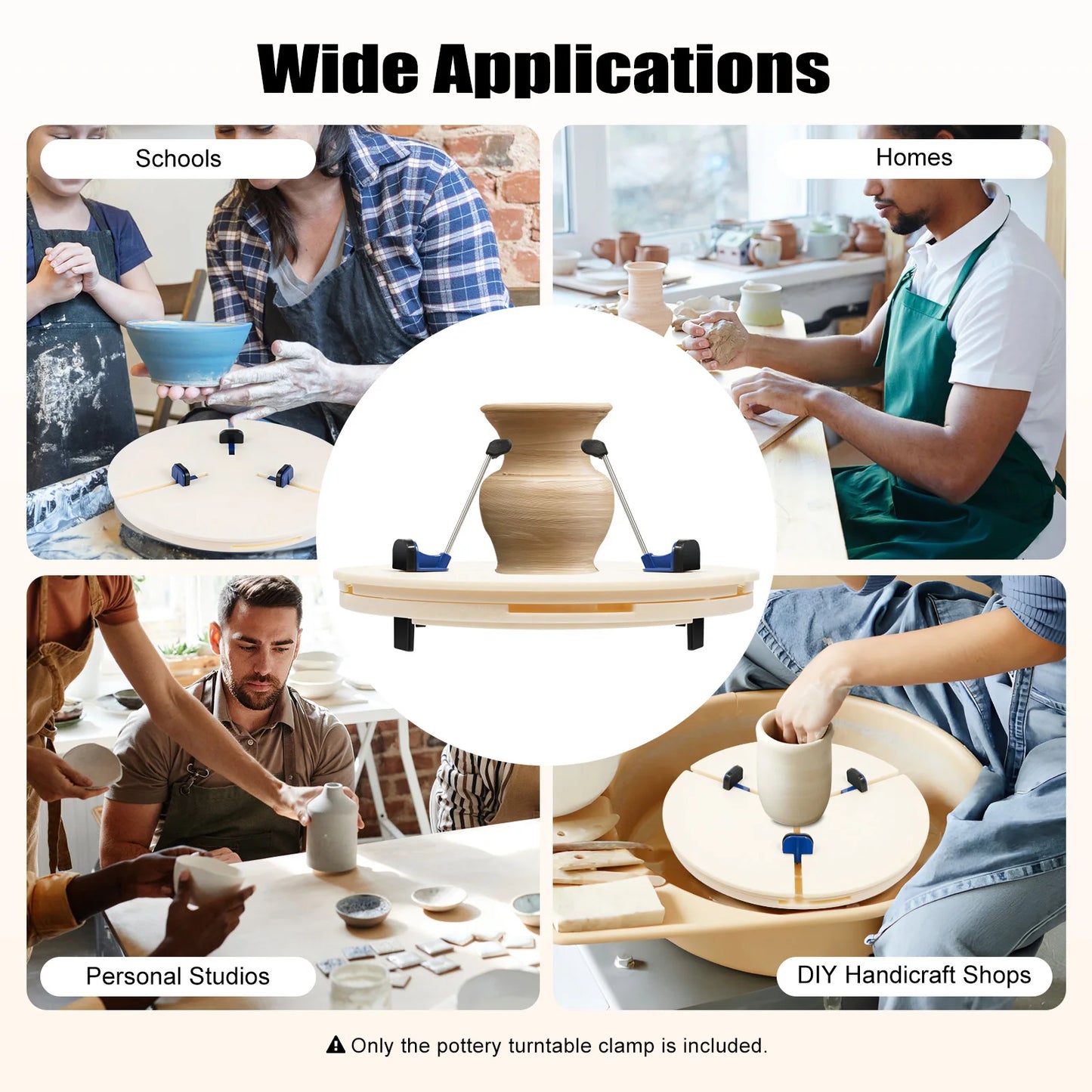 Pottery Shaping Tools Positioning Clamps and Ceramic Wheel Tools Set