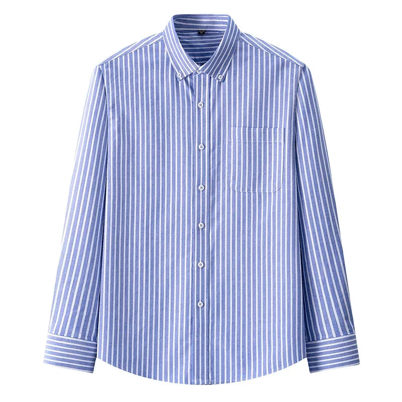 BROWON Brand 2026 Spring Long Sleeves Shirts for Man Cotton Autumn Slim-fit Men Dress Shirt Business Work Tops Mens Clothing